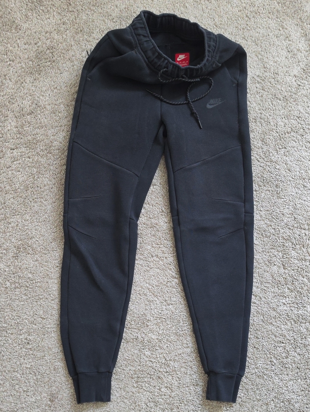 Nike Black Athletic Joggers with Drawstring